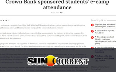 Crown Bank sponsored students’ e-camp attendance